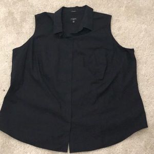 Talbots Wrinkle Resistant Black Sleeveless Top size 20W